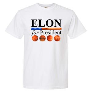 Elon For President USA Mars Flag Garment-Dyed Heavyweight T-Shirt