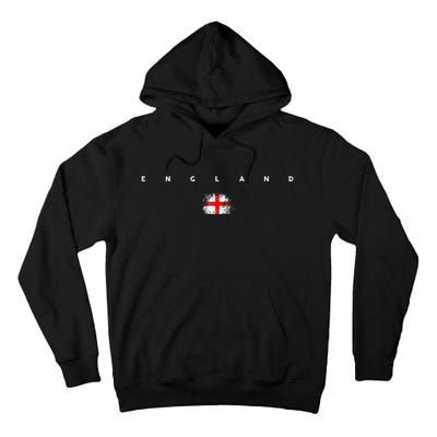 England Flag Pride Vintage Retro Soccer English Football Tall Hoodie