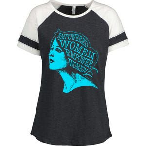 Empowered  Feminism Rights Feminist Gift Enza Ladies Jersey Colorblock Tee