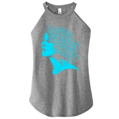 Empowered  Feminism Rights Feminist Gift Women’s Perfect Tri Rocker Tank