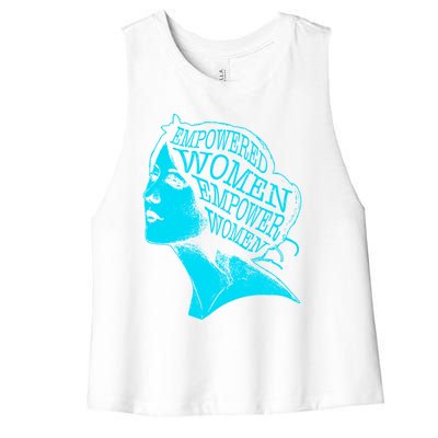 Empowered  Feminism Rights Feminist Gift Women's Racerback Cropped Tank