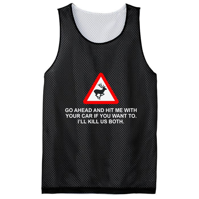 Espresso Future Roadkill Go Ahead And Hit Me With Your Car If You Want To ILl K Mesh Reversible Basketball Jersey Tank