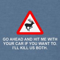 Espresso Future Roadkill Go Ahead And Hit Me With Your Car If You Want To ILl K Garment-Dyed Sweatshirt