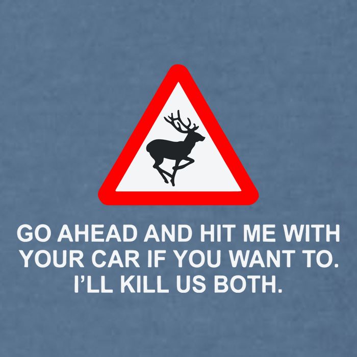 Espresso Future Roadkill Go Ahead And Hit Me With Your Car If You Want To ILl K Garment-Dyed Sweatshirt