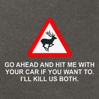 Espresso Future Roadkill Go Ahead And Hit Me With Your Car If You Want To ILl K Cotton Canvas Backpack