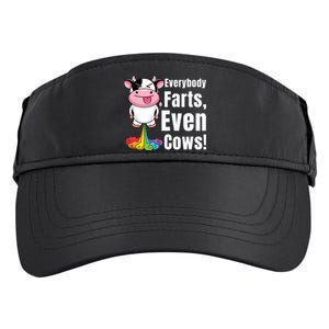 Everybody Farts, Rainbow Farting Cow, Adults Funny Fart Adult Drive Performance Visor