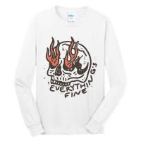 Everythings Fine Rock N Roll Vintage Rebel Moto Edgy Grunge Tall Long Sleeve T-Shirt