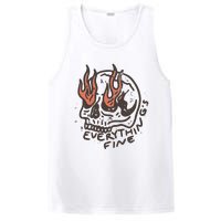 Everythings Fine Rock N Roll Vintage Rebel Moto Edgy Grunge PosiCharge Competitor Tank