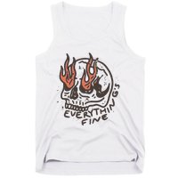 Everythings Fine Rock N Roll Vintage Rebel Moto Edgy Grunge Tank Top