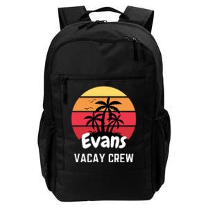 Evans Family Reunion Party Matching Family Vacation Vacay Daily Commute Backpack