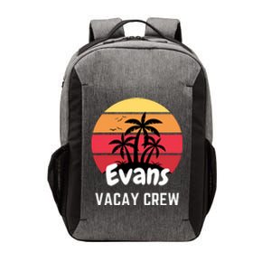 Evans Family Reunion Party Matching Family Vacation Vacay Vector Backpack