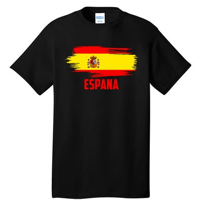 Espana Flag Spain Soccer Spain Futbol Club Support Tall T-Shirt