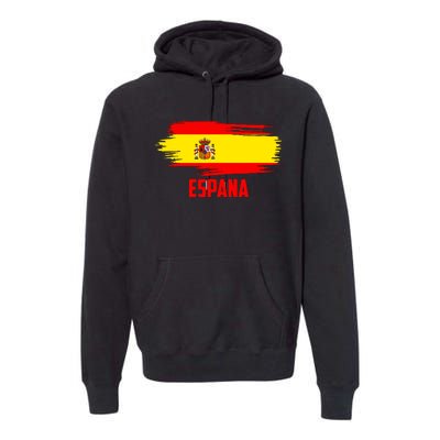 Espana Flag Spain Soccer Spain Futbol Club Support Premium Hoodie