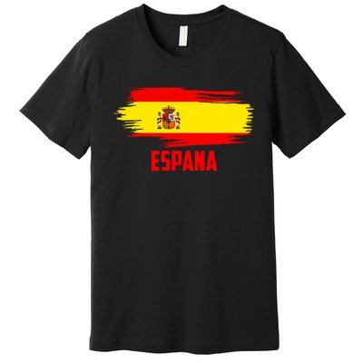 Espana Flag Spain Soccer Spain Futbol Club Support Premium T-Shirt