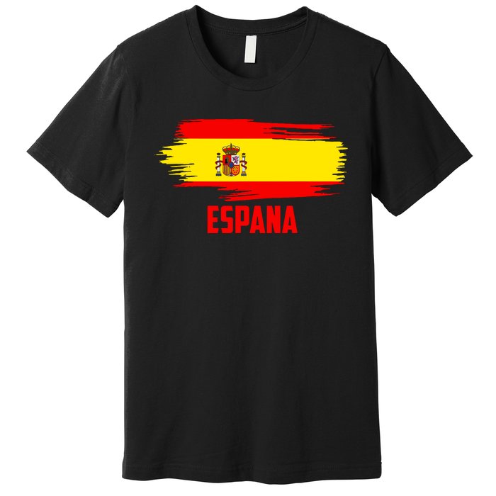 Espana Flag Spain Soccer Spain Futbol Club Support Premium T-Shirt