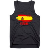 Espana Flag Spain Soccer Spain Futbol Club Support Tank Top