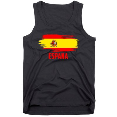 Espana Flag Spain Soccer Spain Futbol Club Support Tank Top