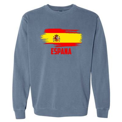 Espana Flag Spain Soccer Spain Futbol Club Support Garment-Dyed Sweatshirt