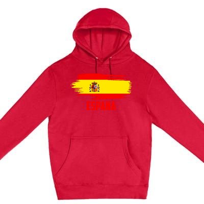 Espana Flag Spain Soccer Spain Futbol Club Support Premium Pullover Hoodie