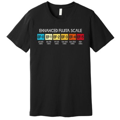 Enhanced Fujita Scale Tornado Storm Chasing Meteorology Premium T-Shirt