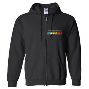 Enhanced Fujita Scale Tornado Storm Chasing Meteorology Full Zip Hoodie