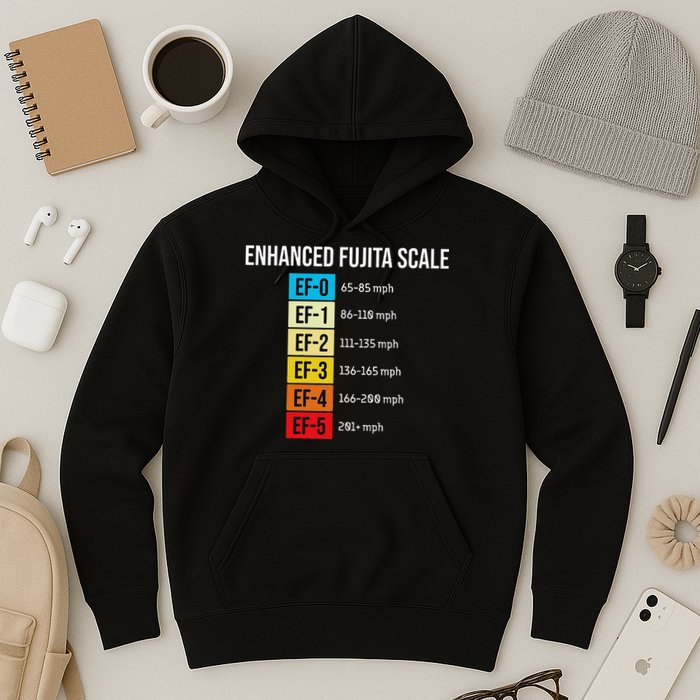 Enhanced Fujita Scale Meteorologist Meteorology Weather Hoodie
