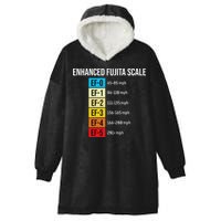 Enhanced Fujita Scale Meteorologist Meteorology Weather Hooded Wearable Blanket