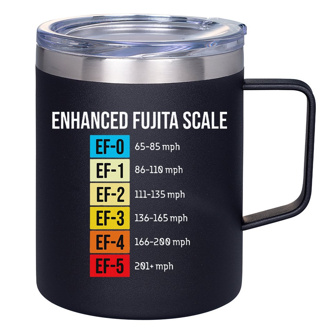 Enhanced Fujita Scale Meteorologist Meteorology Weather 12oz Stainless Steel Coffee Mug