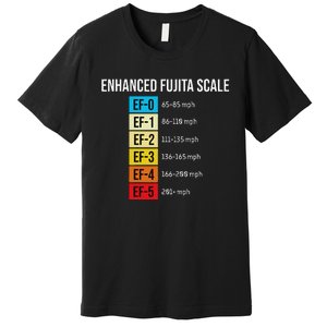 Enhanced Fujita Scale Meteorologist Meteorology Weather Premium T-Shirt