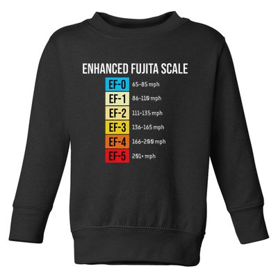 Enhanced Fujita Scale Meteorologist Meteorology Weather Toddler Sweatshirt
