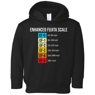 Enhanced Fujita Scale Meteorologist Meteorology Weather Toddler Hoodie