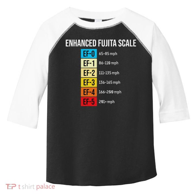 Enhanced Fujita Scale Meteorologist Meteorology Weather Toddler Fine Jersey T-Shirt