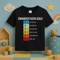 Enhanced Fujita Scale Meteorologist Meteorology Weather Toddler T-Shirt
