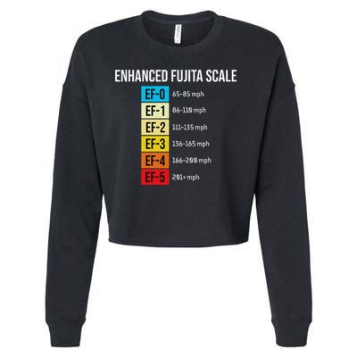 Enhanced Fujita Scale Meteorologist Meteorology Weather Cropped Pullover Crew