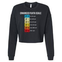 Enhanced Fujita Scale Meteorologist Meteorology Weather Cropped Pullover Crew