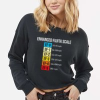 Enhanced Fujita Scale Meteorologist Meteorology Weather Cropped Pullover Crew
