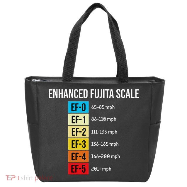 Enhanced Fujita Scale Meteorologist Meteorology Weather Zip Tote Bag