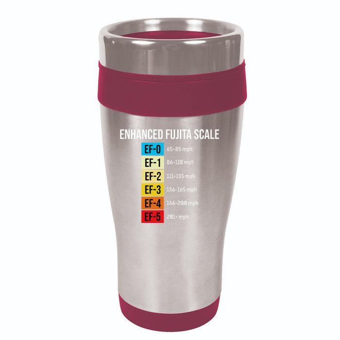 Enhanced Fujita Scale Meteorologist Meteorology Weather 16oz Travel Tumbler