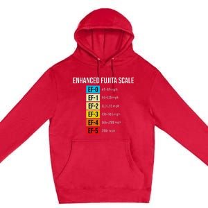 Enhanced Fujita Scale Meteorologist Meteorology Weather Premium Pullover Hoodie