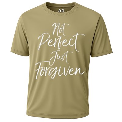 Evangelism Forgiveness Salvation Not Perfect Just Forgiven Cooling Performance Crew T-Shirt