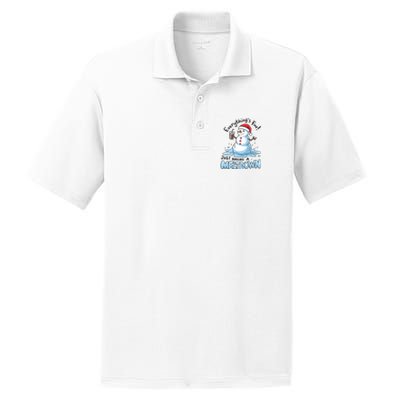 EverythingS Fine Snowman Meltdown Mental Health Christmas PosiCharge RacerMesh Polo