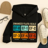 Enhanced Fujita Scale Tornado For Retro Storm Chaser Hoodie