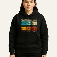 Enhanced Fujita Scale Tornado For Retro Storm Chaser Hoodie