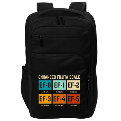 Enhanced Fujita Scale Tornado For Retro Storm Chaser Impact Tech Backpack