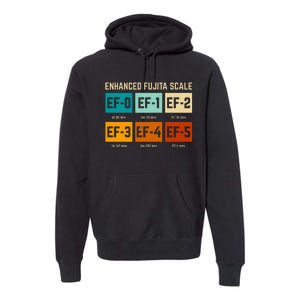 Enhanced Fujita Scale Tornado For Retro Storm Chaser Premium Hoodie