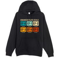 Enhanced Fujita Scale Tornado For Retro Storm Chaser Premium Pullover Hoodie