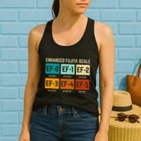 Enhanced Fujita Scale Tornado For Retro Storm Chaser Womens Tank Top