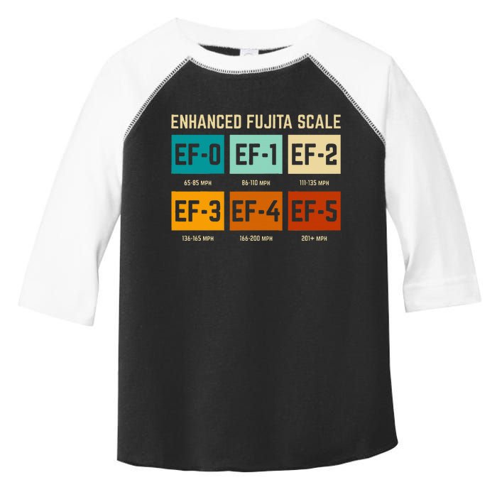 Enhanced Fujita Scale Tornado For Retro Storm Chaser Toddler Fine Jersey T-Shirt