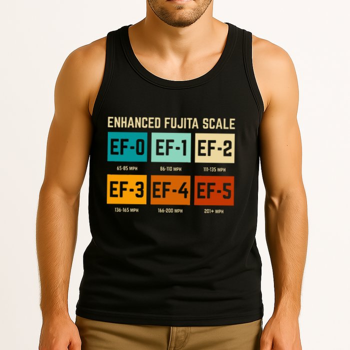 Enhanced Fujita Scale Tornado For Retro Storm Chaser Tank Top