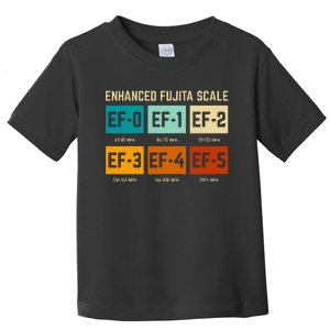 Enhanced Fujita Scale Tornado For Retro Storm Chaser Toddler T-Shirt